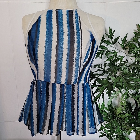 Bb Dakota Sleeveless Back Zipper Blouse Top Size 0 - Picture 2 of 10